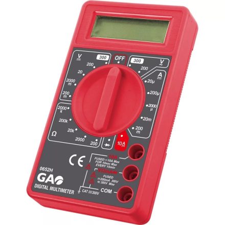 Digitális mérőkészülék fekete/piros Gao
