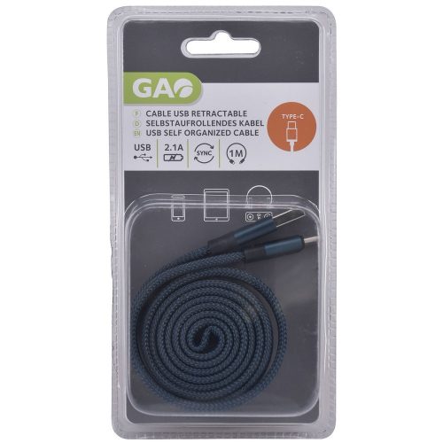 USB kábel A-C 1 méter Gao
