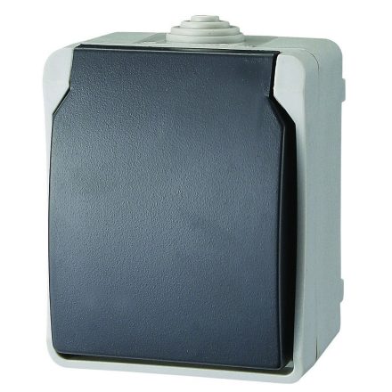 AQUATOP fk. 1 férőhelyes dugalj IP54 szürke Gao