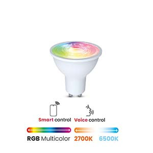 5W RGBW GU10 okos LED fényforrás Hunilux