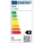 3W 3000K 45° kerek szálcsiszolt alumínium IsoLED