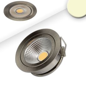   5W 2700K süllyesztett szpotlámpa COB  60° nikkel szálcsiszolt IsoLED