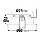 5W 2700K süllyesztett szpotlámpa COB  60° nikkel szálcsiszolt IsoLED