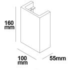 2X3W 3000K gipsz fali lámpa IsoLED