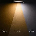 8W süllyesztett LED mélysugárzó dimmelhető 110° fehér kúpos IsoLED