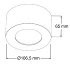 8W 2700K Luna mennyezeti LED lámpa IsoLED