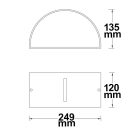 fali lámpa 1XE27 IP54 IsoLED