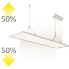 20+20W 3000K IP20 UGR<19 szögletes LED panel dimmelhető IsoLED