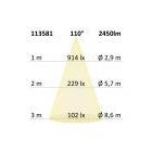 50W 3000K IP66 LED reflektor IsoLED