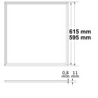 40W 3000K IP40 1-10V szögletes világítókeret dimmelhető IsoLED