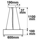 42W 3000 | 3500 | 4000K LED függesztett lámpa dimmelhető IsoLED