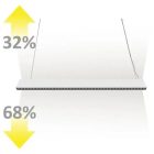 15+32W 4000K LED függesztett lámpa dimm. IsoLED