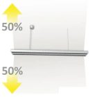 30+30W 4000K LED függesztett lámpa dimm. IsoLED