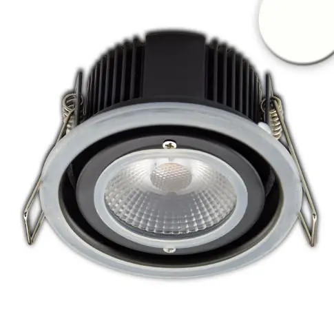 LED süllyesztett szpotlámpa,10W, IP65, semleges fehér, Push vagy Dali-dimmelhető (fedél nélkül) Isoled