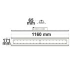 150W 4000K IP65 60° 1-10 V dimmelhető LED csarnoklámpa lineáris IsoLED
