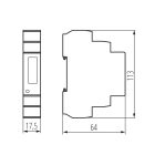 KDEM-1P LCD fogyasztásmérő Kanlux