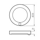 ERGA PIR 17W CCT-W lámpa Kanlux