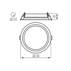 23-29W CCT IP20/44 kerek LED panel Kanlux