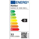 VARSO HI 36W-NW-L mennyezeti LED lámpa Kanlux