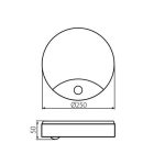 SANSO LED 15W-NW-SE mennyezeti LED lámpa Kanlux