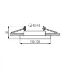 ARET 1XMR16-W dekorációs keret Kanlux