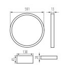 AVAR O 6060 40W-NW világítókeret Kanlux