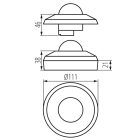 SENTO-O-WT-B/B mozgásérzékelő Kanlux