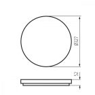 VARSO HI 36W-NW-O-SE mennyezeti LED lámpa Kanlux