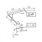 HERON II LED W íróasztali LED lámpa Kanlux
