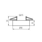 MINI BORD DLP-50-W dekorációs keret Kanlux