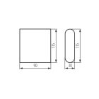 GARTO LED EL 8W-GR homlokzati lámpatest Kanlux