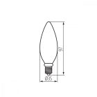 4,5W 2700K E14 LED fényforrás Kanlux