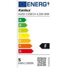 4,5W 2700K E14 LED fényforrás Kanlux