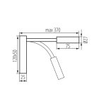 Oldalfali LED lámpatest KANLUX TONIL II LED