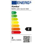 2,2W 4000K 120° GU10 LED fényforrás Kanlux
