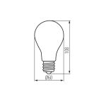 4,5W 4000K E27 filament LED fényforrás Kanlux