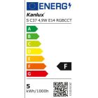 4,9W RGBCCT E14 LED fényforrás Kanlux