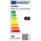 MEBA LED 22-40W NW/WW LED lámpatest Kanlux