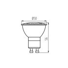 1,2W 6500K 100° GU10 LED fényforrás Kanlux