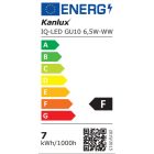 6,5W 2700K 110° GU10 LED fényforrás Kanlux