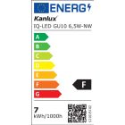 6,5W 4000K 110° GU10 LED fényforrás Kanlux