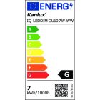7W 2700K 120° GU10 LED fényforrás Kanlux