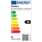 3,4W 2700K E27 LED fényforrás Kanlux