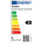 5,9W 2700K E27 LED fényforrás Kanlux