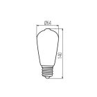 7,8W 4000K E27 LED fényforrás Kanlux