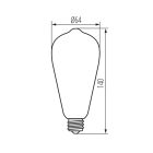 7W 2700K E27 filament LED fényforrás Kanlux