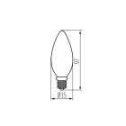 4,5W 2700K E14 LED fényforrás Kanlux