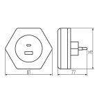BOLA LED 2xUSB WW W irányfény Kanlux
