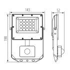 20W CCT IP44 LED reflektor mozgásérzékelővel Kanlux