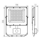 50W CCT IP44 LED reflektor mozgásérzékelővel Kanlux